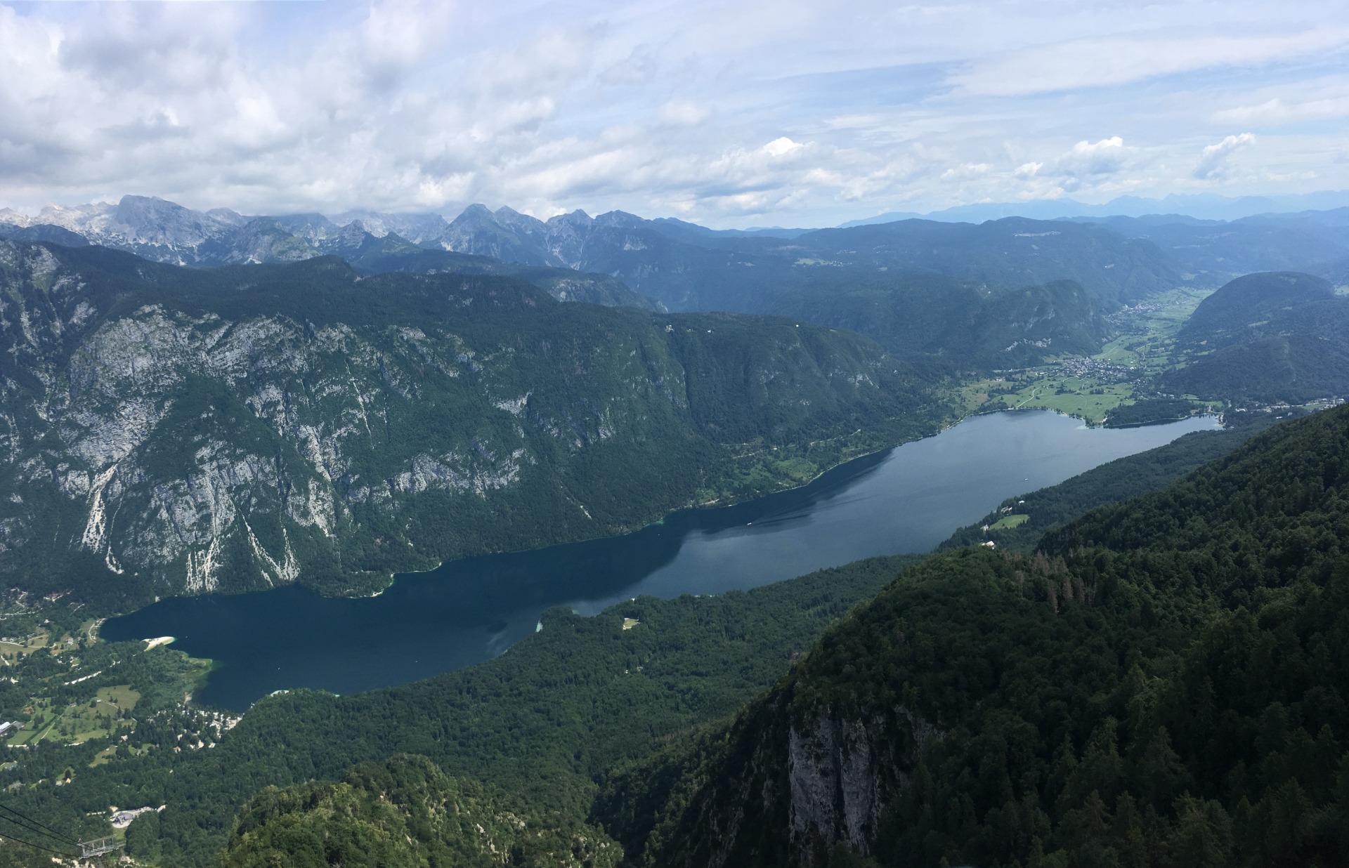 Panorama Bohinjského jezera